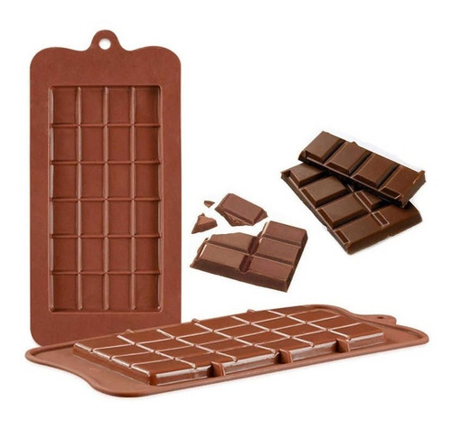 Molde Silicona Tableta Barra Chocolate Reposteria Bombones