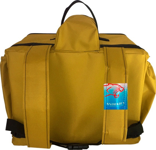 Imagem 3 de 3 de Bolsa Mochila Nylon Entrega Pizzas Até 35cm Isopor Revestido