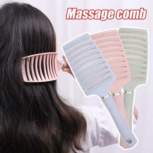 Peine De Masaje Para Mujer, Peine Para Peinar Cabello Rizado