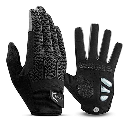 Guantes Rockbros Ciclismo Moto Térmico Táctil Relleno Gel