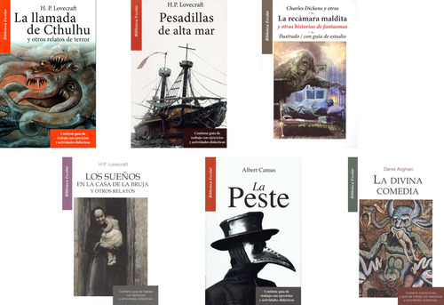 Pack 6 Libros Relatos Terror, Pesadillas, Brujas, La Peste