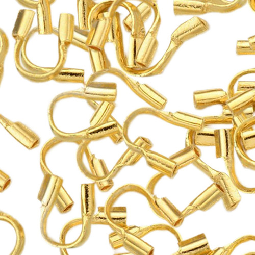 100 Protectores De Cables Para Hacer Joyas, Abalorios Oro