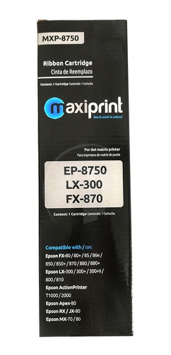 Imagen 1 de 4 de Cinta Epson Genérica Lx-300 8750 Fx80 Lx800 T1000 Mx80