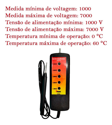 Imagem 2 de 5 de Voltímetro Analógico Arame Cerca Elétrica Rural Peon