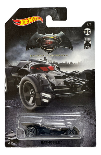 Hot Wheels Batmobile Batman V Superman 2/6 Batman 80 Years