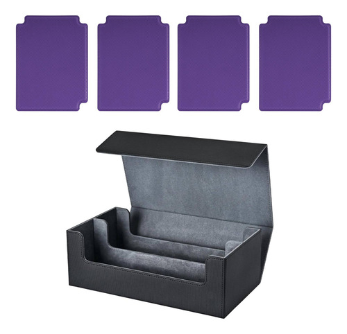 Caja Para Baraja De Cartas, Caja Para Negro Gris Púrpura