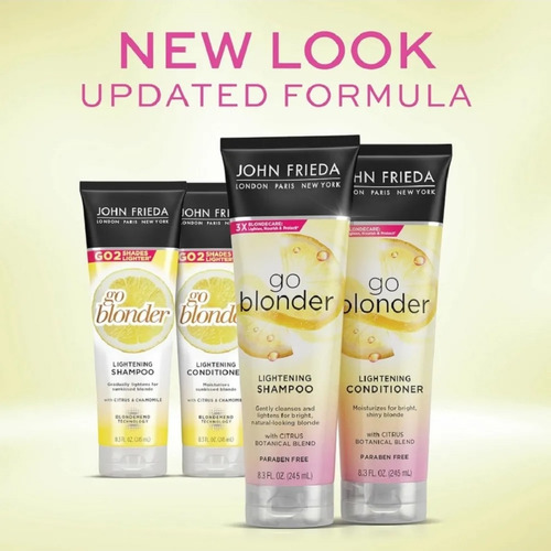 Kit Shampoo + Cond John Frida Go Blonder Lightening