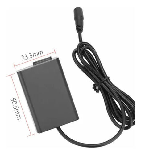 Adaptador De Bateria Fonte En-el25 Para Nikon Z30 Z Zfc Z50 Preto
