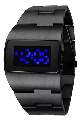 Gun Shell Red Light - Elegante Reloj Led Para Hombre Con Cód