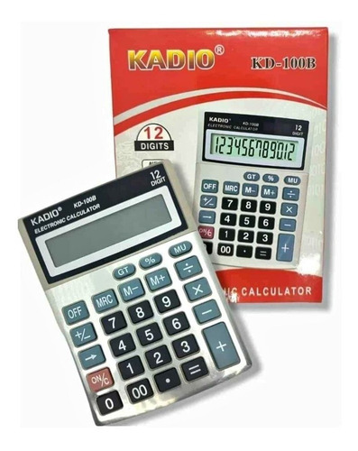 Calculadora De Escritorio Kadio Kd-100b 12 Digitos