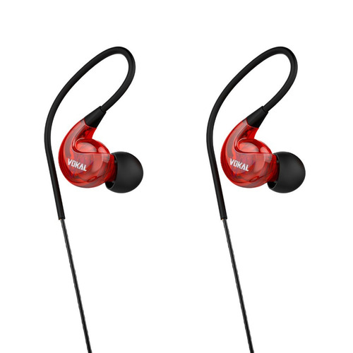 Fone Earphone Vokal Dynamic Sound E-40 Vermelho
