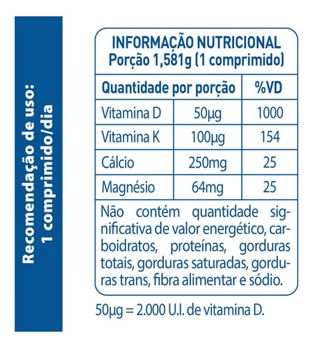Suplemento Addera Cal 2.000ui 90 Comprimidos Sem
