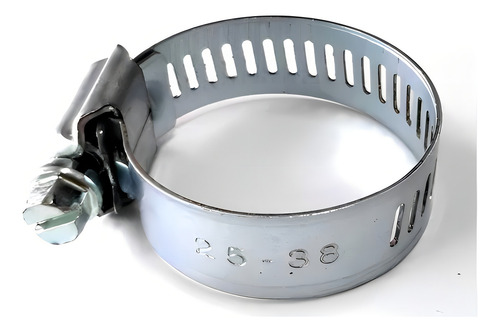Pct 10 Abraçadeira Aço Inox Flexil Suprens 25x38 1 1/2 Cor Prateado