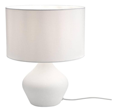Abajur Branco Cerâmica E27 60w Alisso Inspire