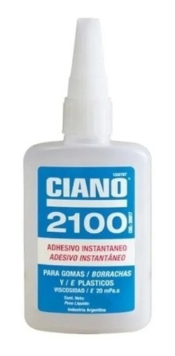 Adhesivo Cianoacrilato Ciano Instantaneo 2100 20gr Acrilicos