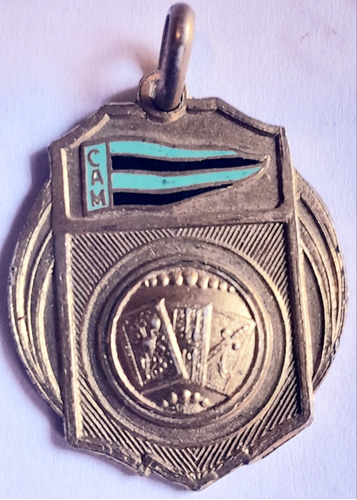 Medalla Plata Vermeil 900 Club Atlético Martinez Truco 1954