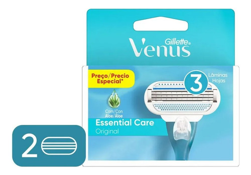 Gillette Repuestos De Afeitar Venus Divine 2 Unidades