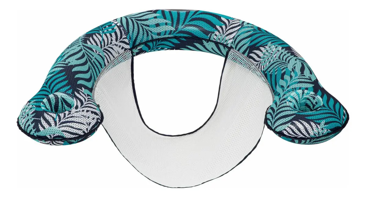 Silla Flotadora Aqua Luxury Noodle Con Portavasos Blue Fern