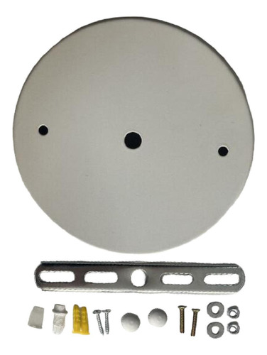 Placa De Techo De Lámpara De Lámpara De Dia Blanca 20cm