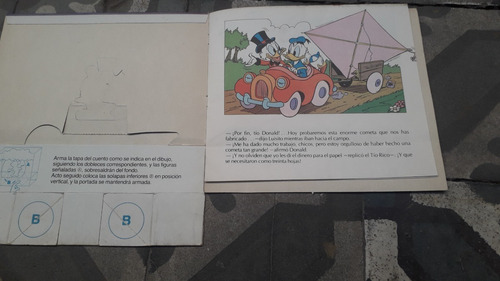 Libro Antiguo Edukit ** Donald Aviador** Walt Disney 1984 (Usado)