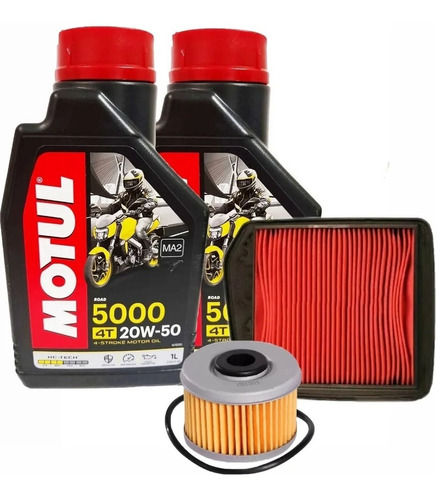 Kit Service Honda Nx400 Motul 5000 Filtros Oring Oki Avant