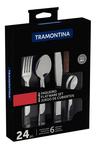 comprar Faqueiro Inox 24 Peças Malibu
