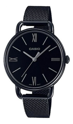 Reloj Para Mujer Casio Ltpe414mb-1adf Negro