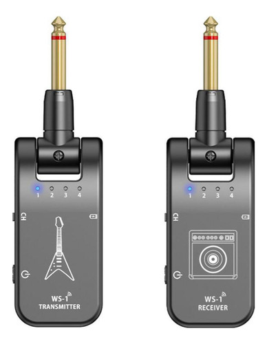 Sistema De Guitarra Inalámbrico Ws1 2.4g Transmisor Receptor