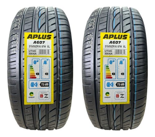 Kit 2 Pneus 215/55r16 97w Xl Tl Aplus A607-4 Aro 16