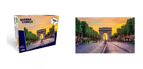 Quebra Cabeça Paisagem Paris 500pcs - Rline Shop