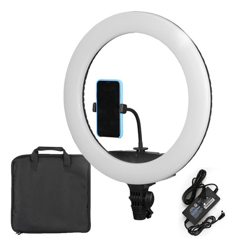 Ring Light Foto E Vídeo Led 44cm + Suporte Celular - Lr-650