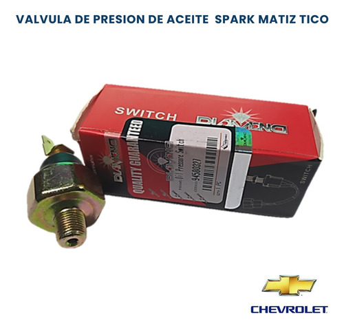 Valvula De Presion De Aceite Chevrolet Spark Tico Matiz