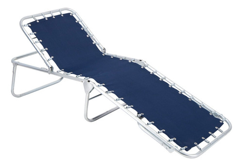 Catre Plegable Para Dormir Portatil Camping Ortopedico Lona Color Azul