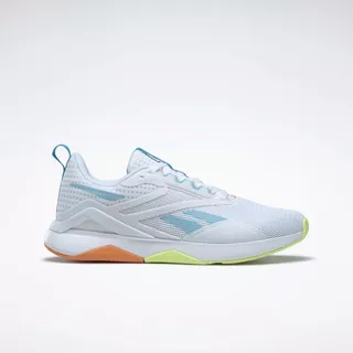 Tenis Reebok Nanoflex Tr 2.0 Hq4220 Branco/azul/amarelo.