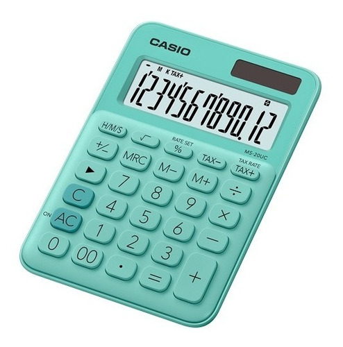 Calculadora Casio Escritorio Colores Ms-20uc
