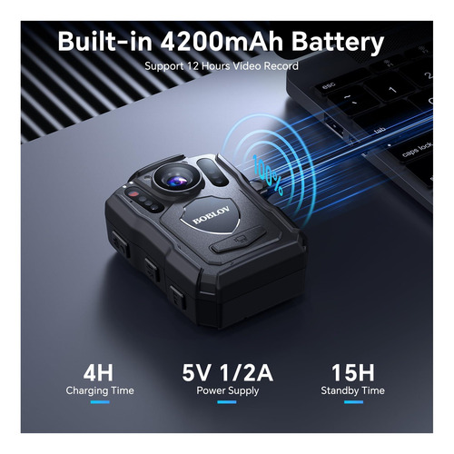 Cámara Corporal Blov M5 256: Tecnología Hd Para Policía