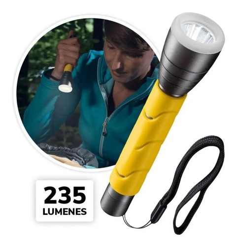 Imagen 2 de 8 de Linterna Potente Cree Led Táctica 160mts + 2 Aa Rayovac