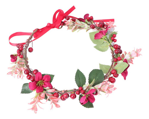 Minkissy Diadema De Flores Con Flores Para El Pelo, Guirnald