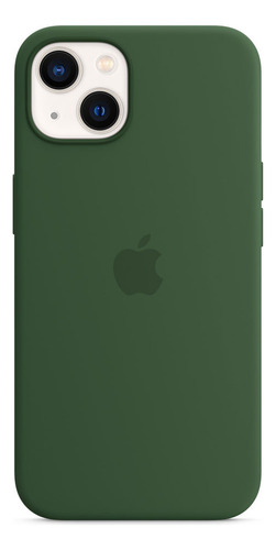 Funda Silicona Para Iphone 13 Mini Verde Oscuro Lisa