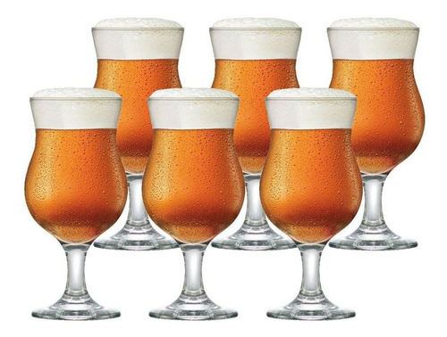 Jogo 6 Taças Panama de Cerveja Vidro 400ml - Ruvolo