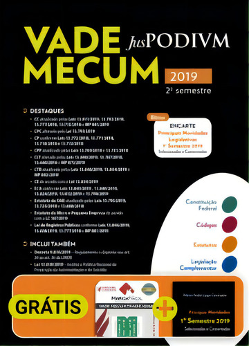 Vade Mecum, De Juspodivm A. Editora Juspodivm Em Português, 2019