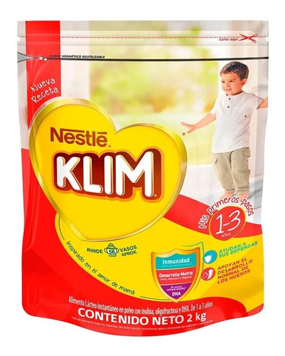 Leche Klim 1+ Fortiprotect X 2000 Gr