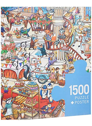 Heye Puzzles - Triangular, 1500 Piezas - Pastelería, Berman