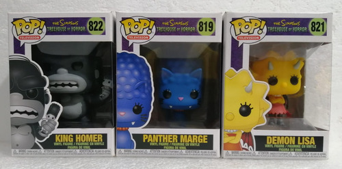 Funko Pop The Simpsons Demon Lisa King Homero Marge 3pack (Usado)