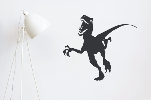 Vinilo Pared Cuarto Infantil Velociraptor 2 65cm X 60cm