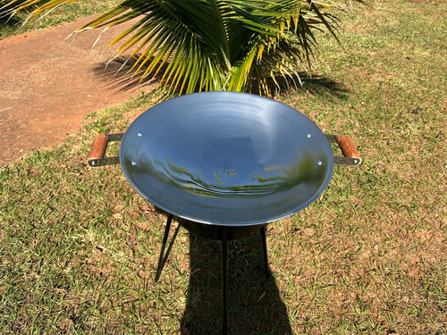 Disco De Chapa Inox Picanheiro Para Porções Almoços Arroz