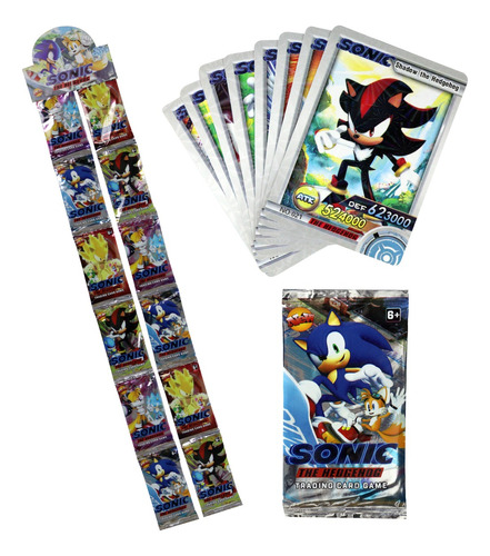 96 Tarjetas Coleccionables Juego De Cambio Cartas Sonic