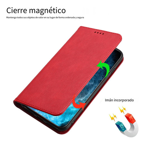 Funda Tipo Cartera Magnética Para Samsung Galaxy A11 Eu/m01s/a10s Con Bloqueo Rfid
