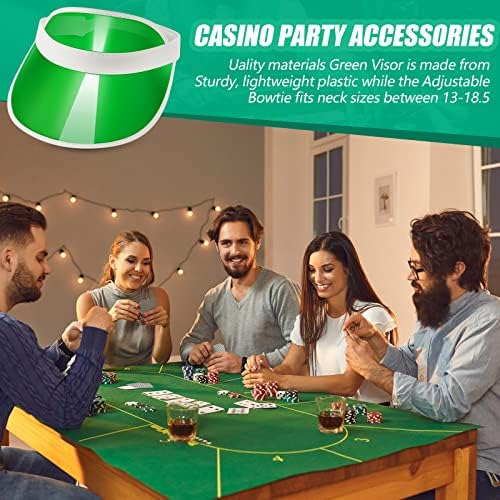 Hicarer 3 Piezas Traje De Distribuidor De Casino Incluye Vis