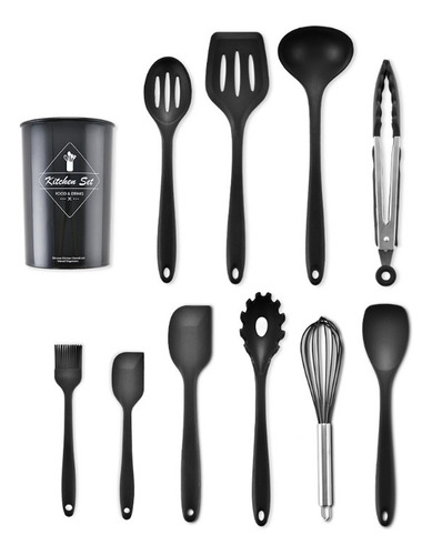 Juego De Utensilios De Cocina De Silicona, 10 Piezas